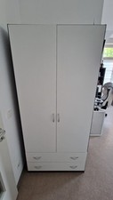 Kleiderschrank | Weiß/Grau | Guter Zustand