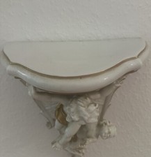 Porzellan Konsole Weiß