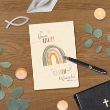 GreenLine Taufkarte 2 Stück