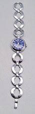 Anker Automatic Damen Uhr Vintage Silber / Blau Länge ca.18cm Edelstahl
