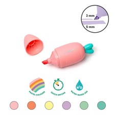 Legami 6er Set Mini Textmarker