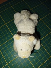 Nici weiße Katze mit Magneten in Hand und Fuß ca. 15 x 6 x 5 cm