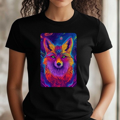 Frauen shirt neon fuchs - t-shirt,