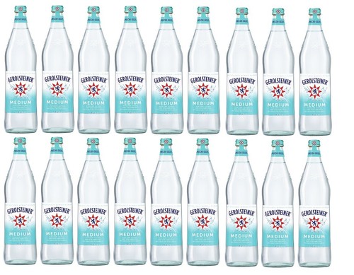 Glas flaschen gerolsteiner - 18,