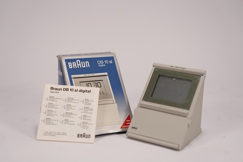 Braun design wecker tischuhr - braun, 3