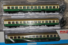 Piko 28004 / 28005 SET mit 3 Mitteleinstiegswagen Halberstädter, DR, Ep. IV