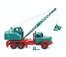 Wiking 066204 Kranwagen (Magirus/Fuchs)-wasserblau 1:87/ Spur H0  NEU/OVP