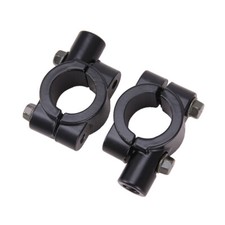 Schwarz Motorrad M10 Spiegelhalter Halterung Spiegelschelle 7/8" 22mm Lenker