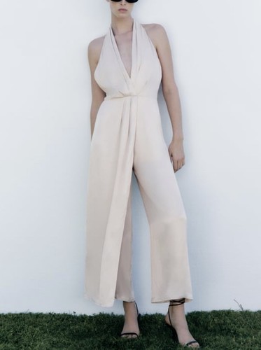 Zara tuta jumpsuit satin - zara,