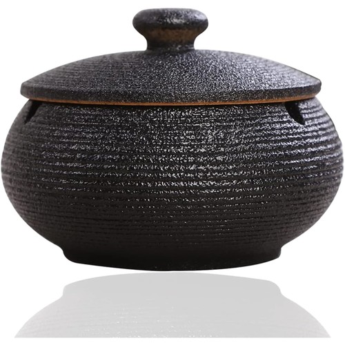 Aschenbecher keramik schwarz - aschenbecher,