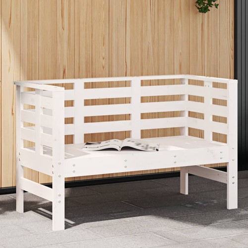 Gartenbank weiß 111 5x53x71 - gartenbank,
