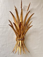 Hans Kögl Wandleuchte Wandlampe Florentiner Italien Vintage Goldene Ähren Lampe