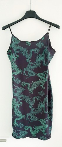 Kleid schwarz grün asien - grün,