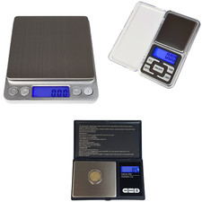 Digitale Feinwaag Präzisionswaage  0.01-2000g Fein Gramm Gold Taschenwaage Waage