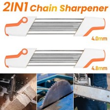 2 in 1 Feile Sägekettenschärfer 4.0/4.8mm Kettensägeblattschärfgerät für STIHL