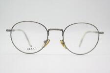 Vintage Brille GUCCI GG 1269 Silber Braun Oval Brillengestell eyeglasses