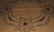 Antike Alte Tischdecke mit