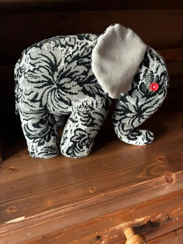Vintage elefant stofftier - 🐘,