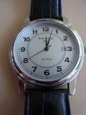 A656-Herren Armbanduhr Kienzle1822 Alpha m Lederbasnd Quarz ZB d.m 35 mm