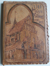 ELBING ,Elblag - Leder,Dokumenten-Mappe zur 700 Jahr-Feier,1937