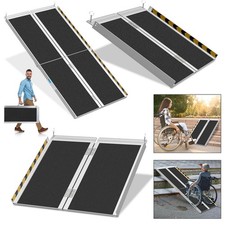 Rollstuhlrampe Klapprampe Faltbar Auffahrrampe Alu Rampe Auffahrschiene Klappbar