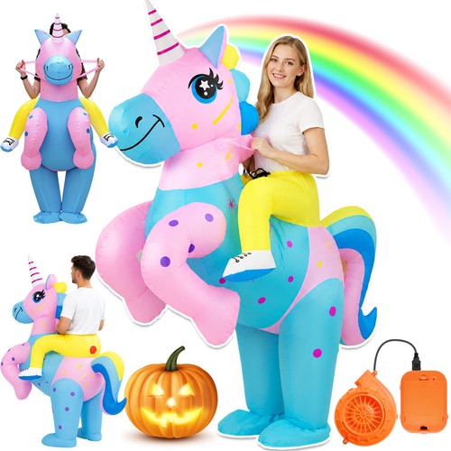 Aufblasbares einhorn kostüm - aufblasbares,