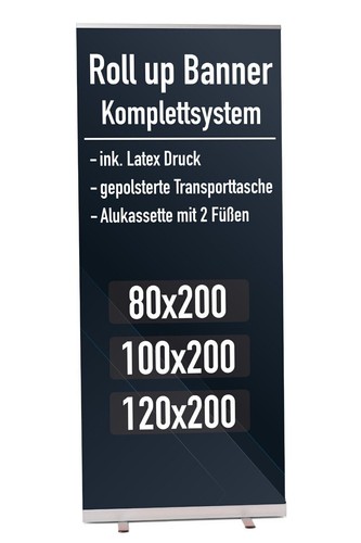 Roll banner inkl - roll, inkl.