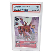 Digimon TCG Guilmon PSA 9 nicht 10 Alternate Art EX02 Digital Hazard