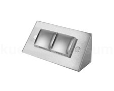 Ecksteckdose 17916 Edelstahl