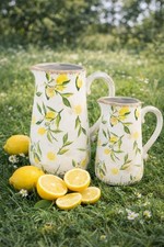 Zitronen Krug Vase Blumenvase