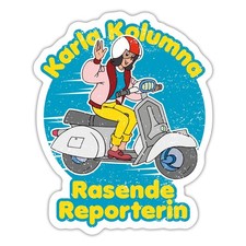 Karla Kolumna Rasende Reporterin Aufkleber Sticker, max. 10 x 10 cm, 10 x 10 cm