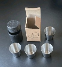 4 Edelstahl Becher / Set of 4