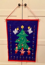 Adventskalender aus Stoff zum Befüllen, ca. 70 x 48 cm, Weihnachten