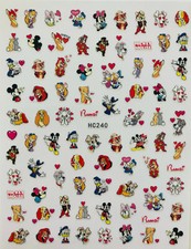 Nail Art Nagel Sticker selbstklebend Tattoo Mickey Mouse Bambi Löwe HC240-1675