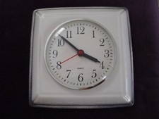 Keramik wanduhr weiß grau - wanduhr,