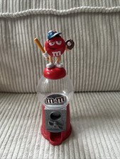 M&M Spender / Dispenser  Mini-Kugelspender "Red Baseball"? voll funktionsfähig