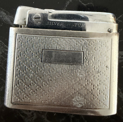 Vintage benzinfeuerzeug silver - vintage,