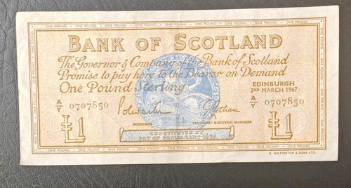 Bank scotland 1 banknote - scotland, £1
