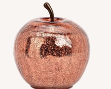 12cm led deko apfel - apfel, altrosa