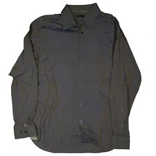 ESPRIT Herren Hemd langarm Business edel elegant Gr. 41/42 L dunkel Braun glanz