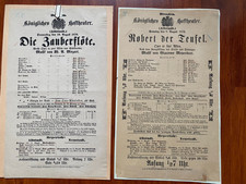 2 alte Theaterplakate, Königliches Hoftheater , Dresden von 1876 /1875