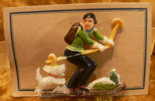 SKI - HASERL,  BROSCHE, Motiv