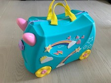 Trunki Der originale Kinderkoffer zum Draufsitzen 18-L Handgepäck Koffer türkis