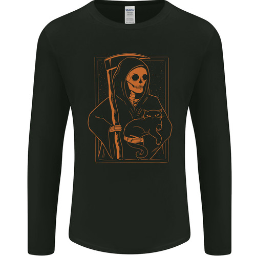 Orange grim reaper mit - grim, katze