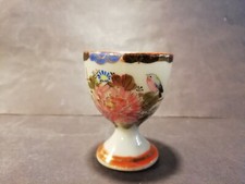 Alter Eierbecher Porzellan antik handbemalt asiatisches Motiv Sammler Kutani?