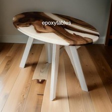 White River Epoxid Esstisch Live Edge Konferenztisch Moderne Möbel Dekor