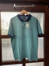 Gant Polo Kurzarm XXXXL 4XL Grün/ Blau Herren Polohemd Poloshirt Sehr Gepflegt
