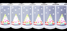 Weihnachtsgardine Wichtel Kinder Scheibengardine 6 Breiten Bistrogardine Neu