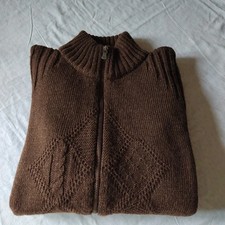 Full Zip Strickjacke Wolle