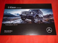 MERCEDES W463 G 350 d G 500 AMG G 63 AMG G 65 G 500 4x4 Preisliste von 2017
